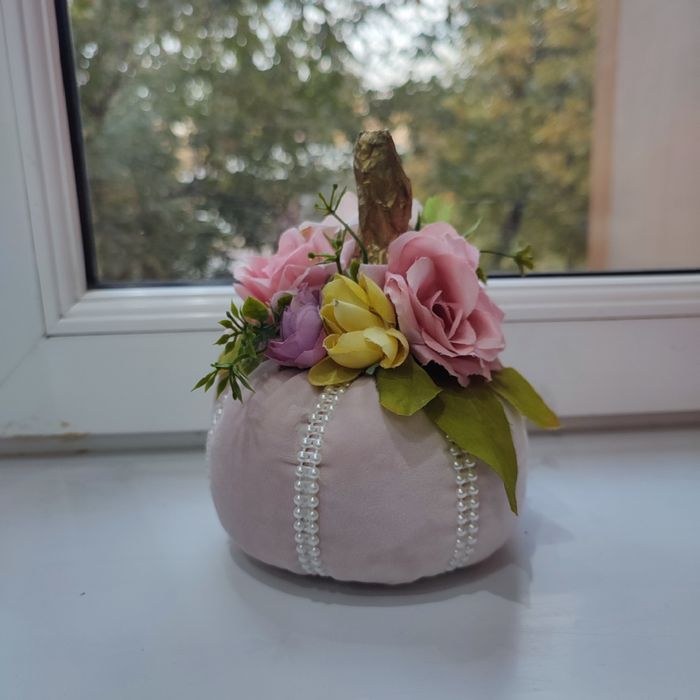 Гламурные тыковки. Ручная работа