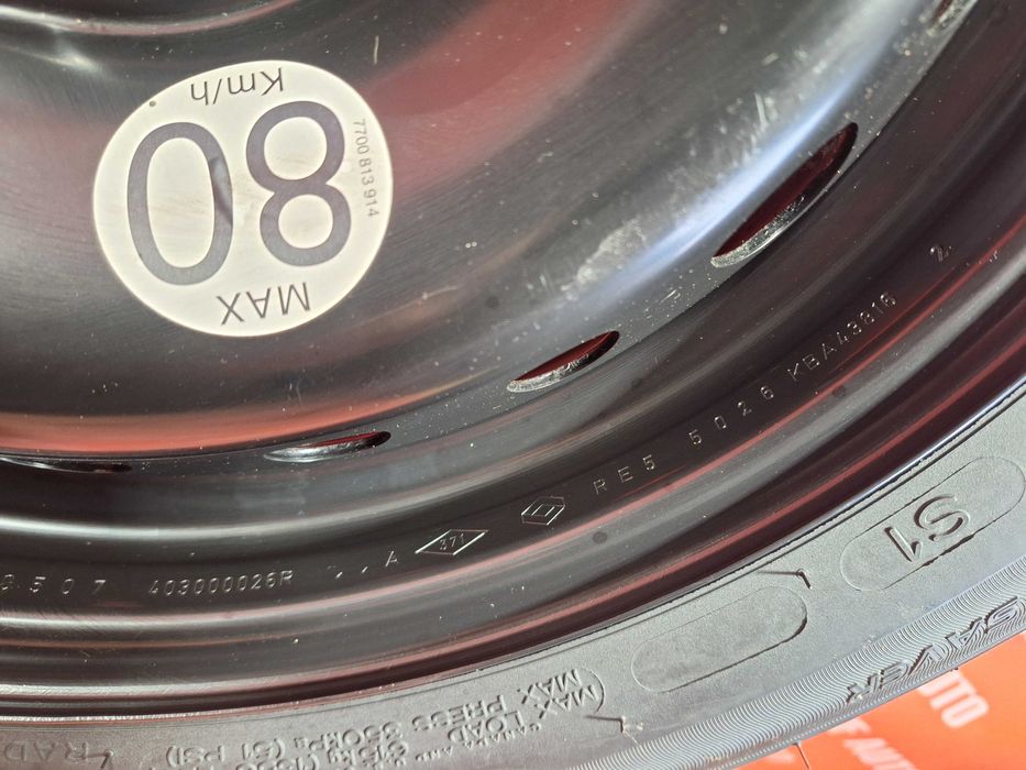 Roata Rezerva 5x114.3 15'' OE Renault Clio / Renault Megane 3 4 - NOUA