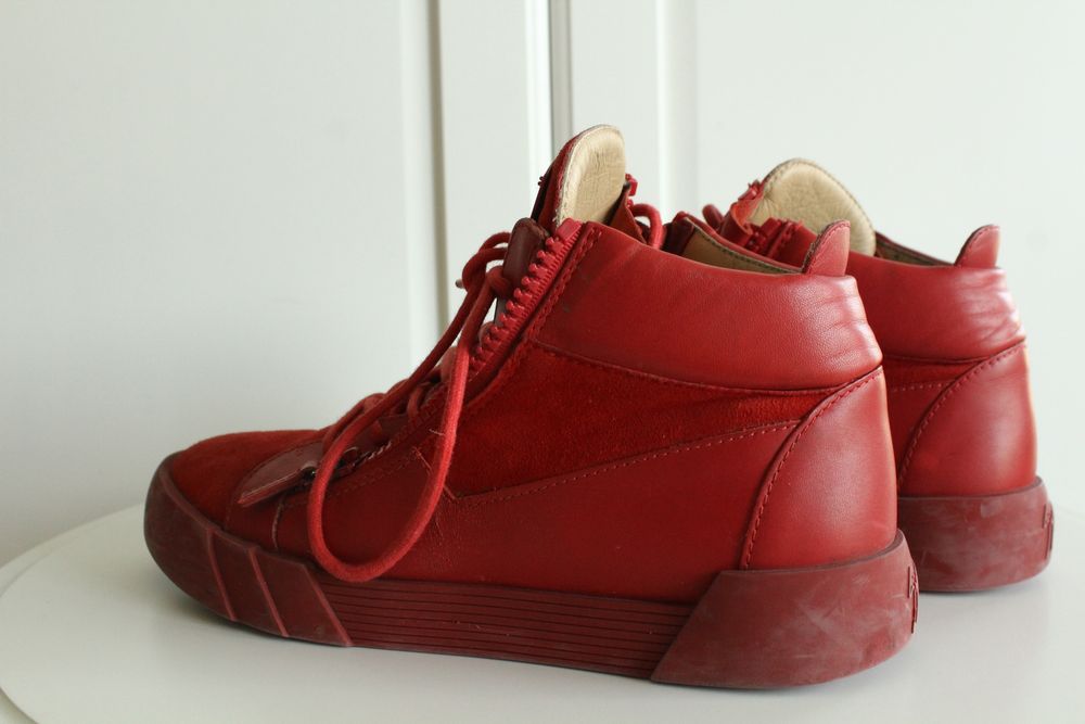 Red suede Zanotti KRISS