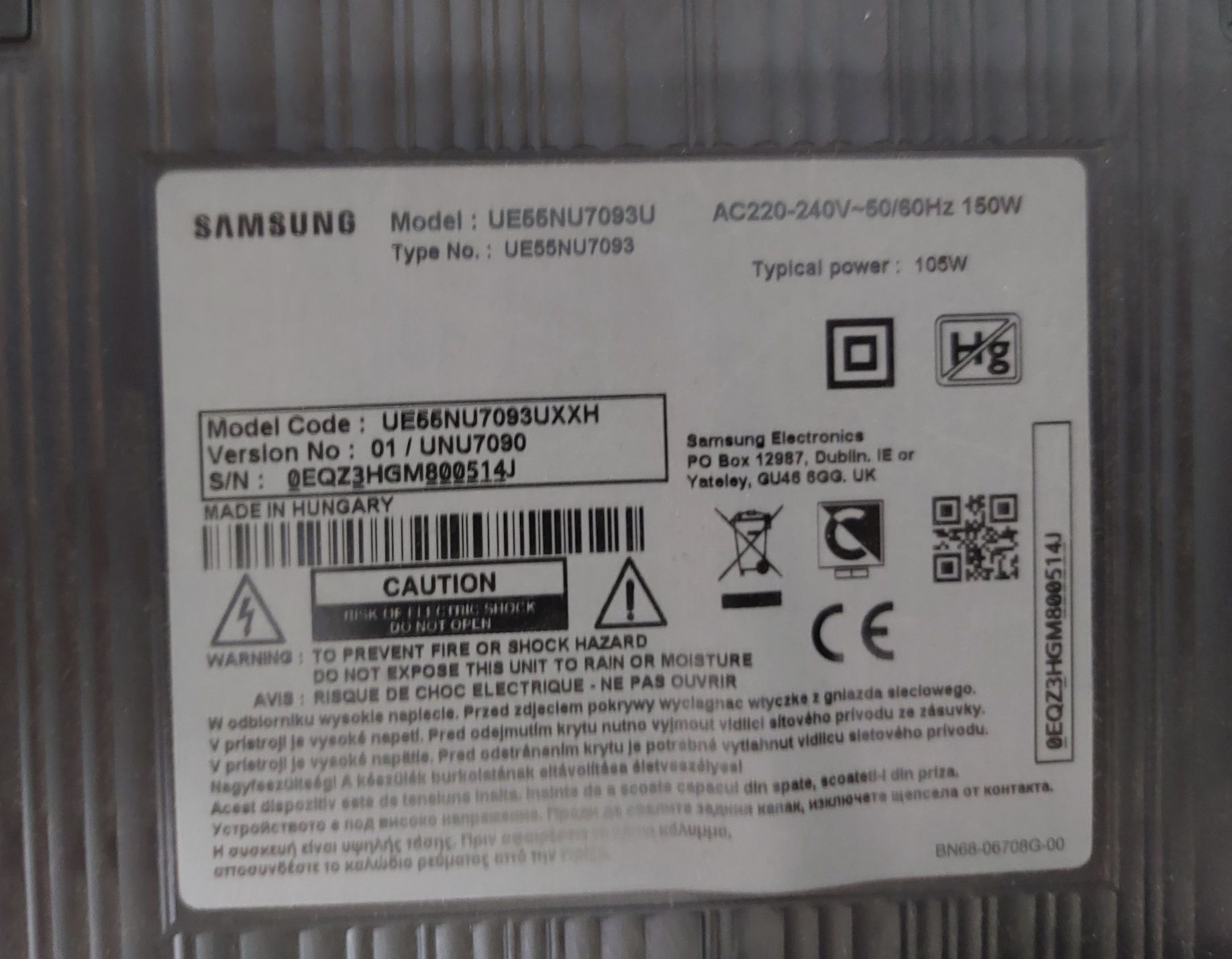 Samsung UE55NU7093U