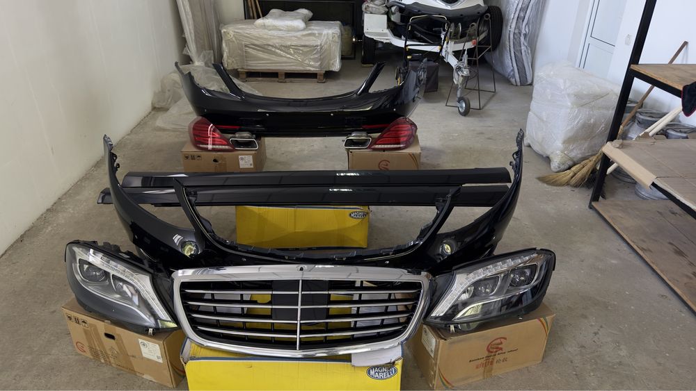 Стоковый обвес на Mercedes Benz 222
