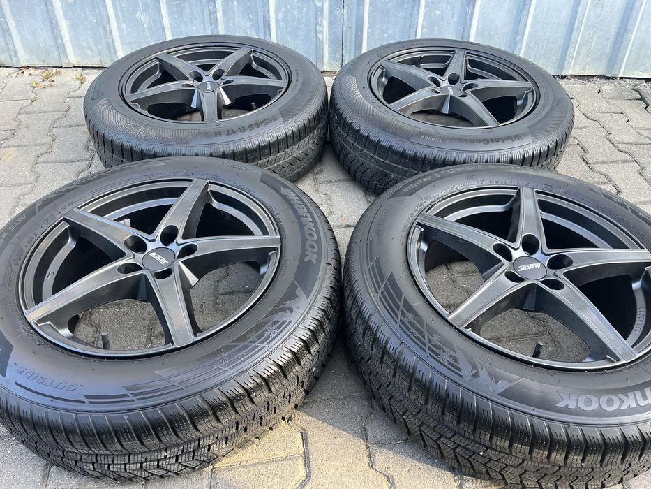 Jante 5x112mm, anvelope iarna 215/65 R17, VW Tiguan Audi Q3 Seat Skoda