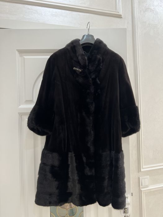 Норковая шуба, стриженная норка