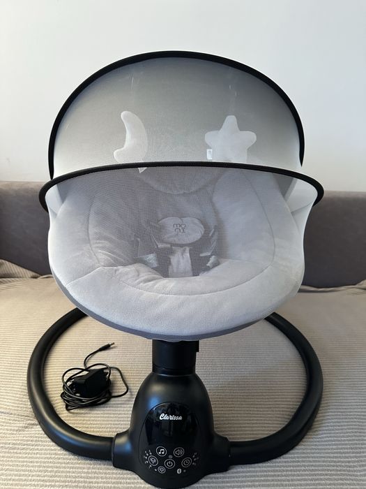 Leagăn Electric Bebelusi Moni Clarissa – Gri