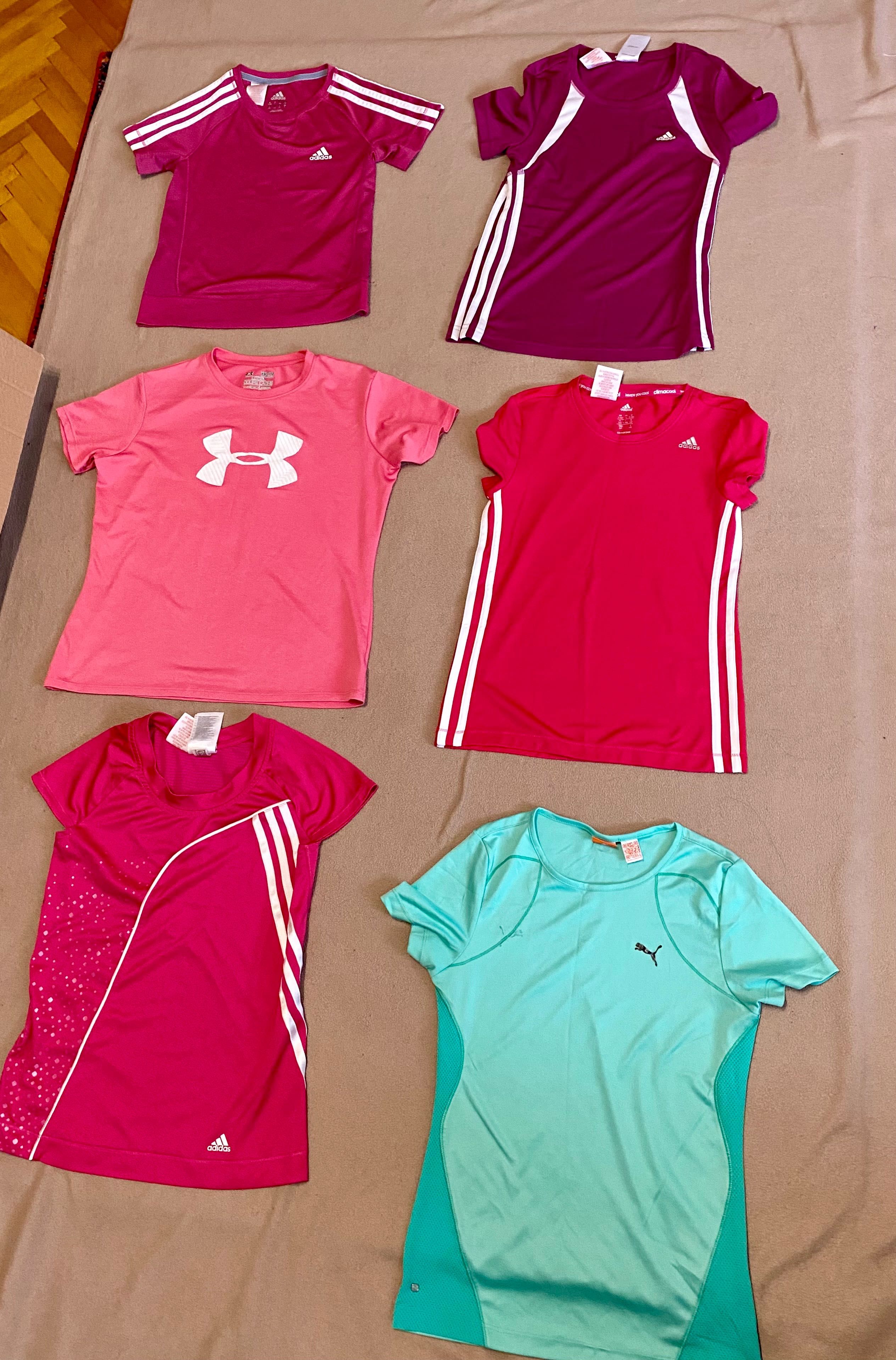 De vanzare tricouri sport fete 9-14 ani Adidas si alte marci