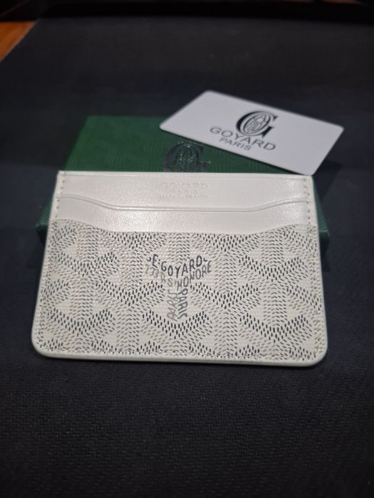 Portofel de carduri Goyard alb