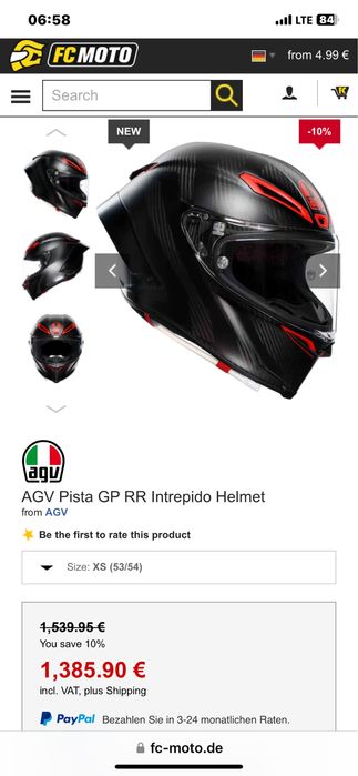 Agv Pista gp rr Noua!