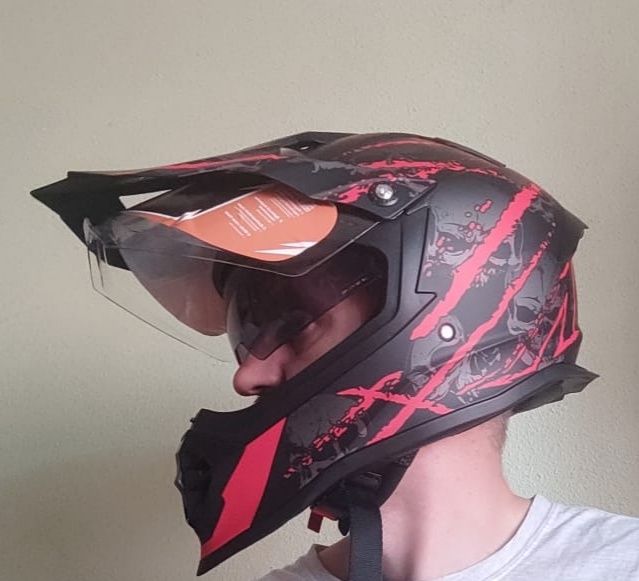 Casca bicicleta ATV enduro noua XL cu husa