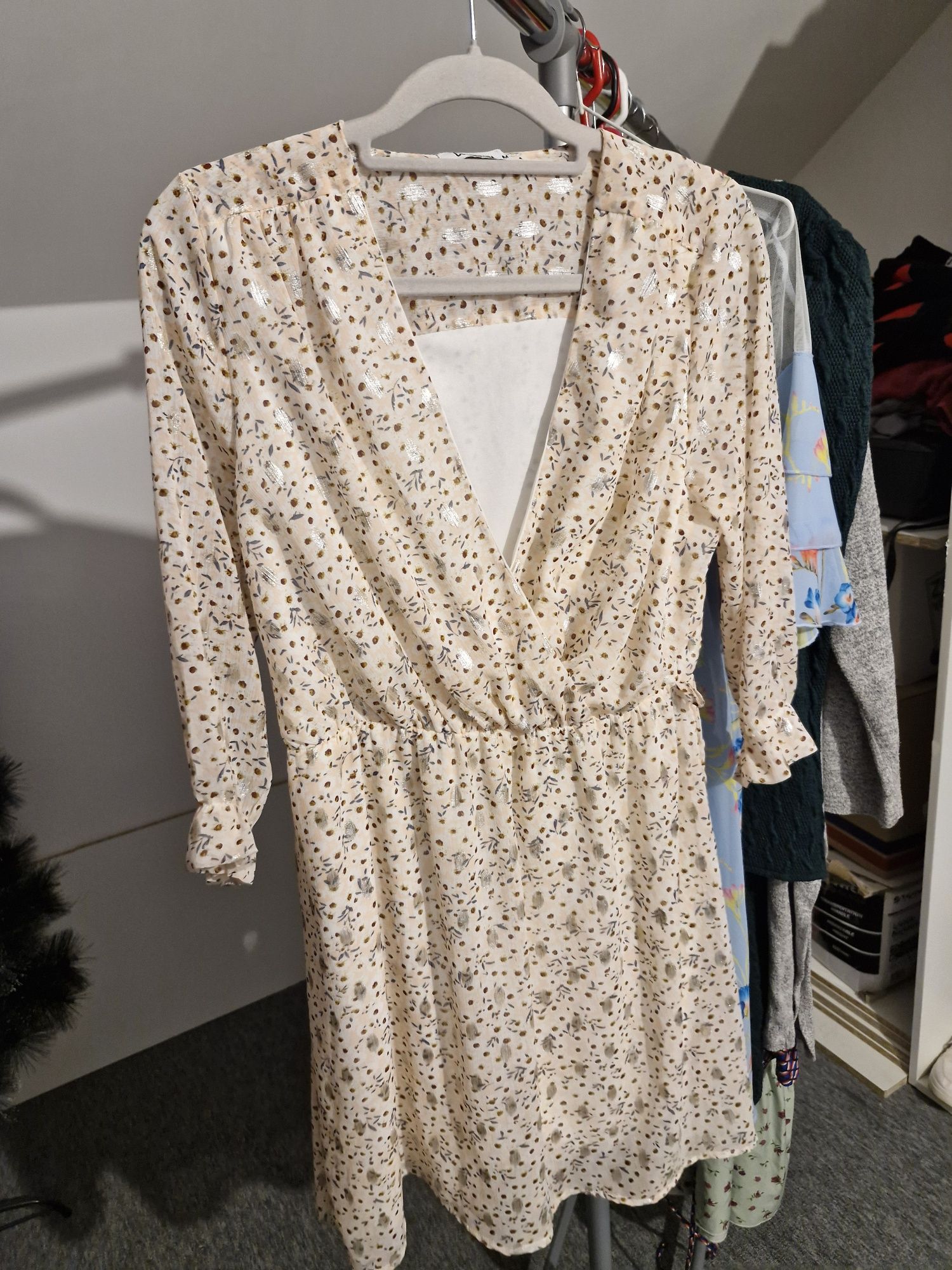 Rochie voal cu floricele
