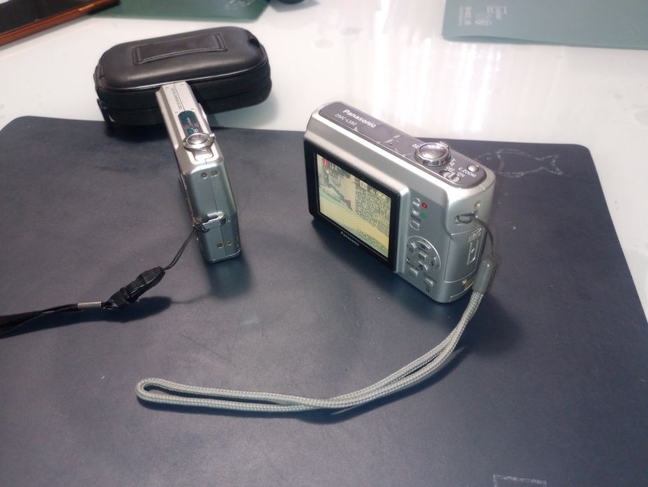 Panasonic Lumix DMC-LS80 funcțional și Casio Exilim EX-Z500, piese