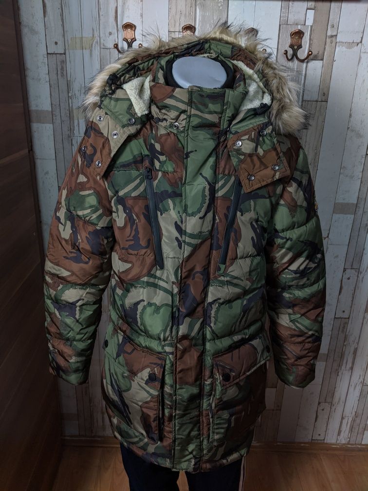 Parka jachetă geaca jacket de iarna Superdry Camo Expedition noua