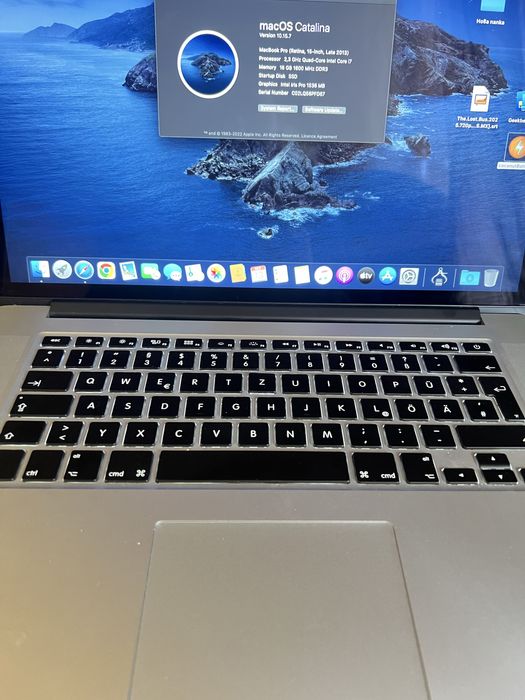 Macbook pro 15 Retina 2013 i7 16gb Nvidia 750