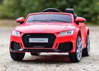 Masinuta electrica  copii 1-5 ani Audi TT, Roti Moi, Scaun Piele #Rosu