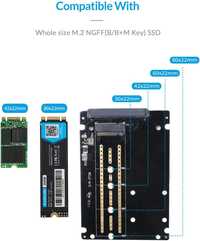 Переходник адаптер для SSD m2 на SSD 2.5 SATA! Магазин MEGABIT