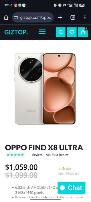 Oppo Find X8 Ultra 16GB/512GB Fullbox