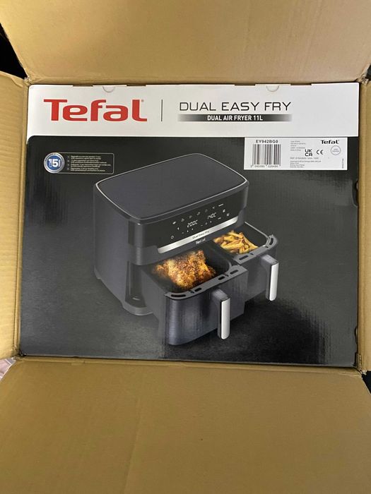 Air fryer TEFAL cu 2 cuve