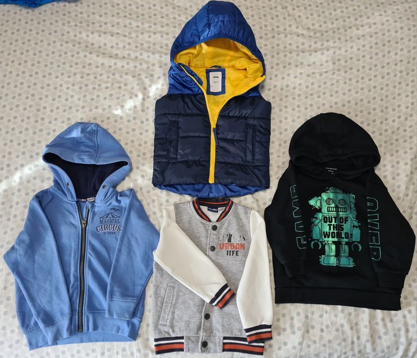 Lot haine nr. 98-104 geaca, jacheta, polar, hanorac, vesta.