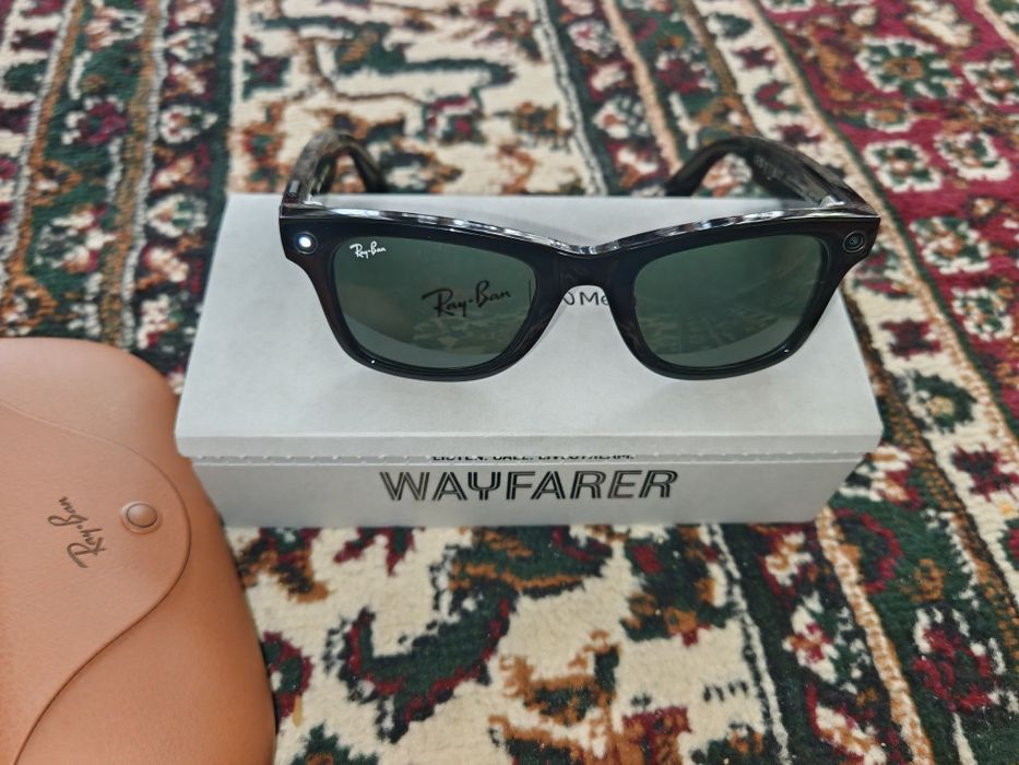 Умные очки Ray-Ban Meta Wayfarer Shiny Black, Green