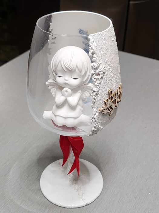 Коледна чаша с ангелче