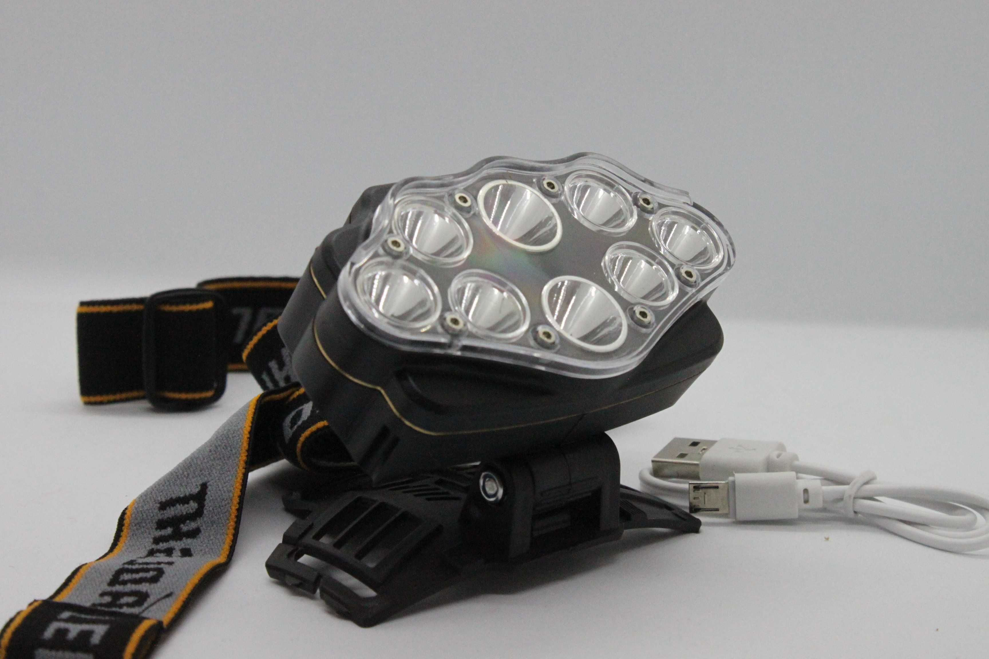 Lanterna de cap 8 LED uri XC88 cu 4 Moduri iluminare