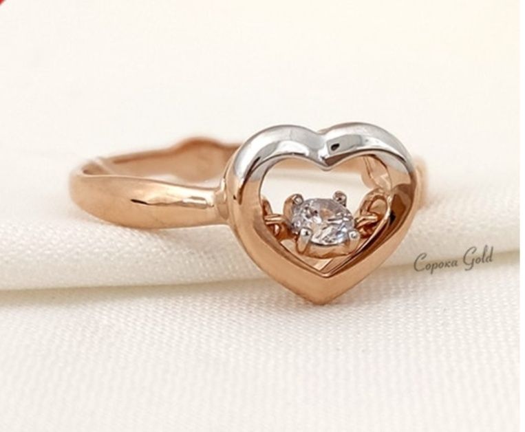 Кольцо SOKOLOV 018143 размер 16,5 вес 1.54 г золото, фианит