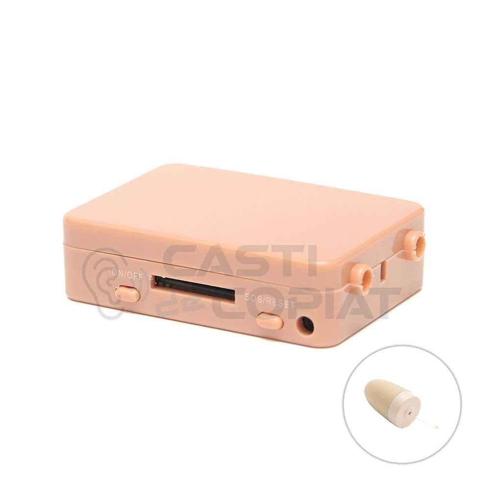 Cutiuta GSM pentru copiat + casca de copiat fara fir