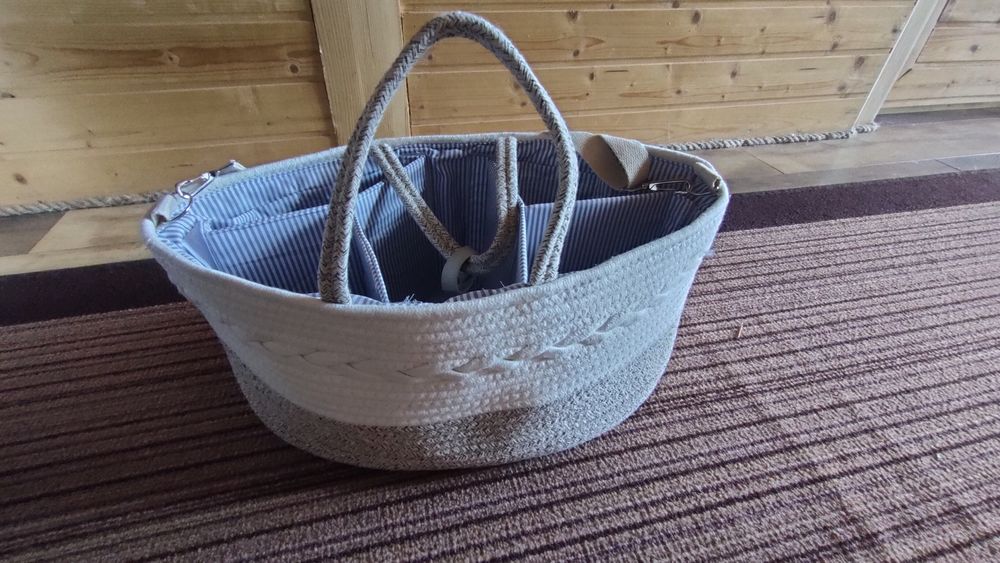 Cos de depozitare decorativ, scutece, jucării, bentiță fete