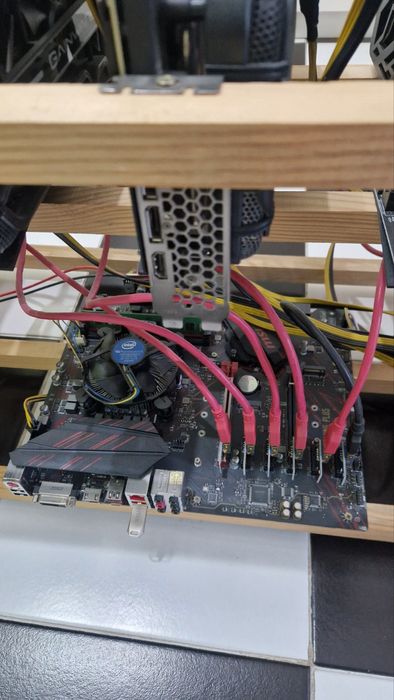 Риг за крипто 6 * rtx geforse 3070 no LHR