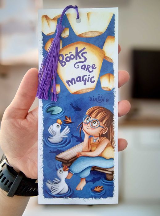 Semn de carte copii, handmade