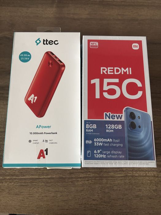 Коплект телефон REDMI + Power bank