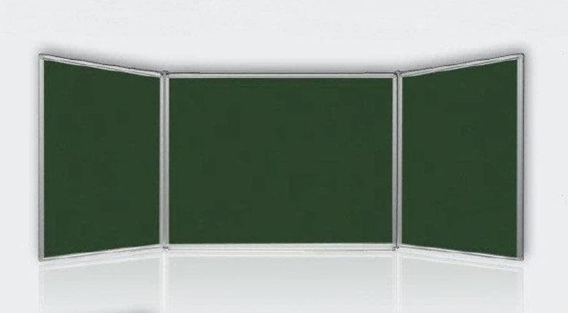 Доска школьная, меловая, двусторонняя 300x100 см