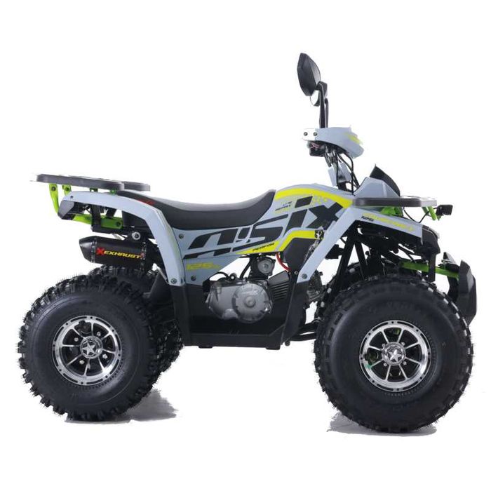 ATV Asix Fourcraft 125cc, A1, roti 8", jante din aluminiu, gri/lime