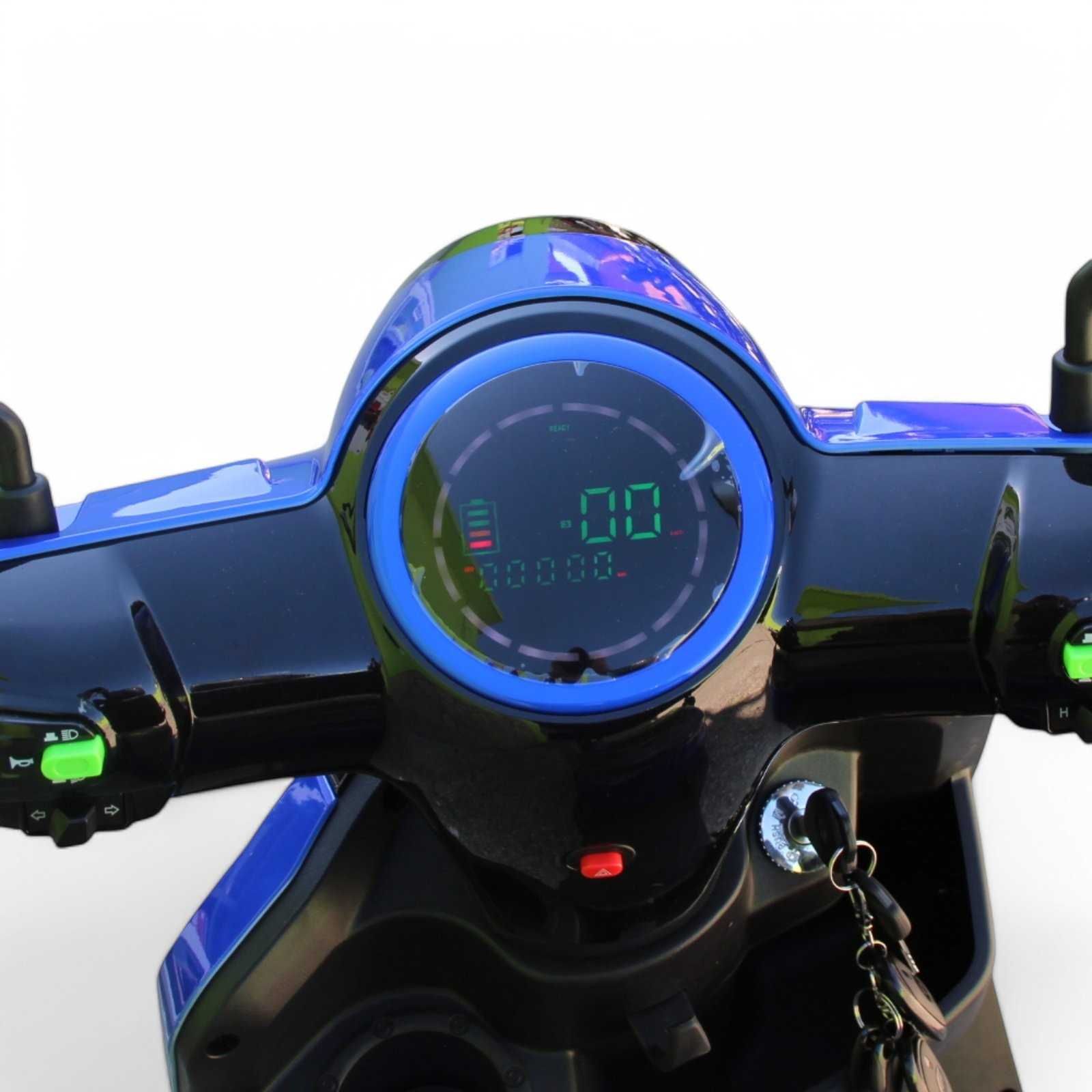 Електрическа триколка Maxmotors FM2 PRO 1800W - СИНЯ