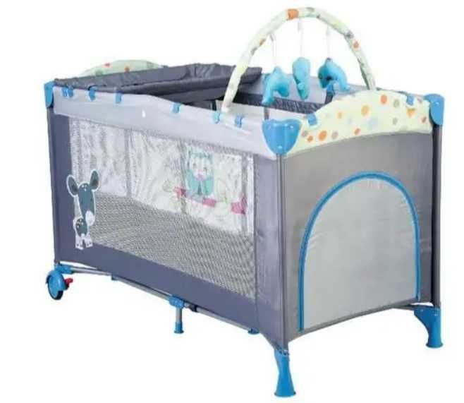 Patut pliabil BabyGo Sleepwell Blue