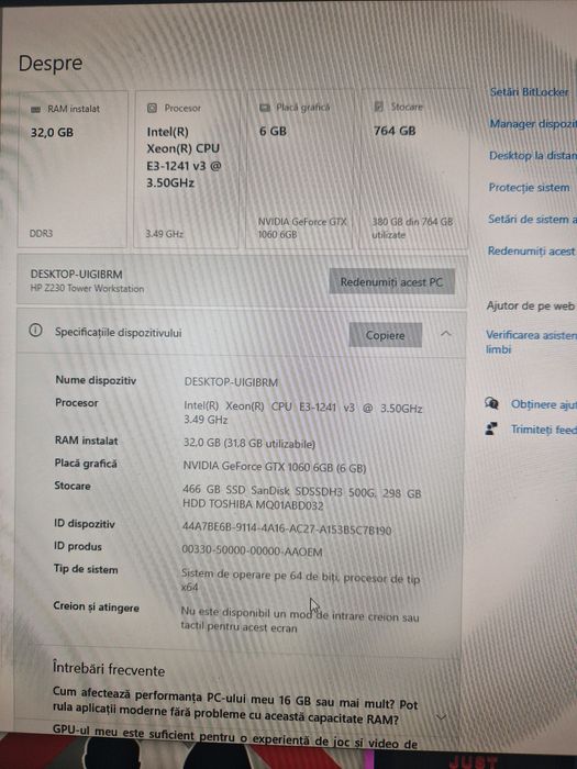 Vand pachet unitate de gaming cu casti Logitech g435