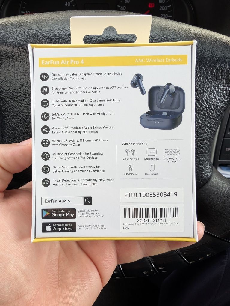 Earfun Air Pro 4 royal blue  нови