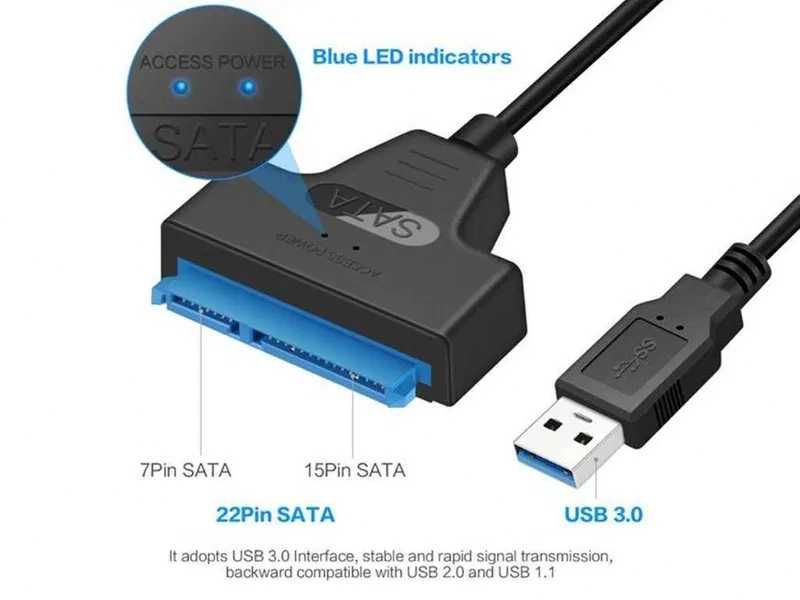 Cablu adaptor convertor Usb la sata HDD 2,5