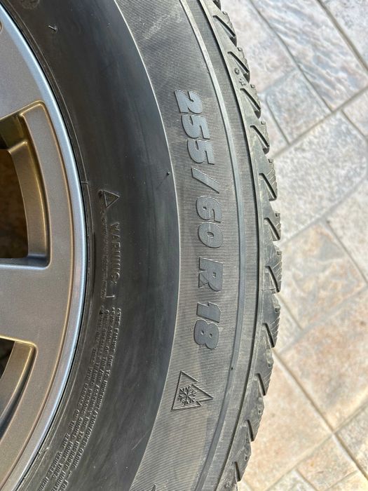 Jante 18" PLATIN + anvelope iarna Michelin 255/60 + prezoane