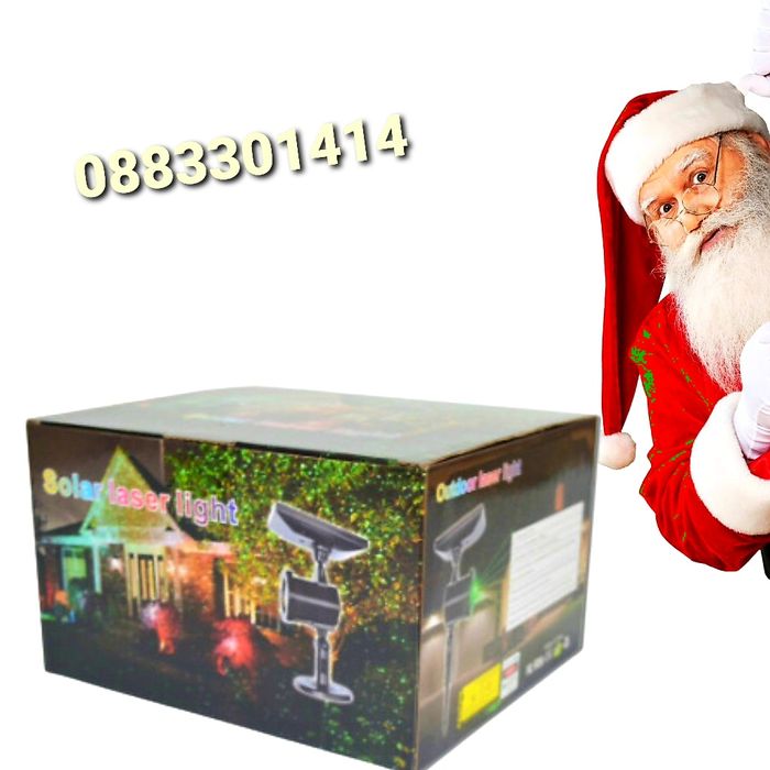 Коледен Лазерен Соларен Прожектор