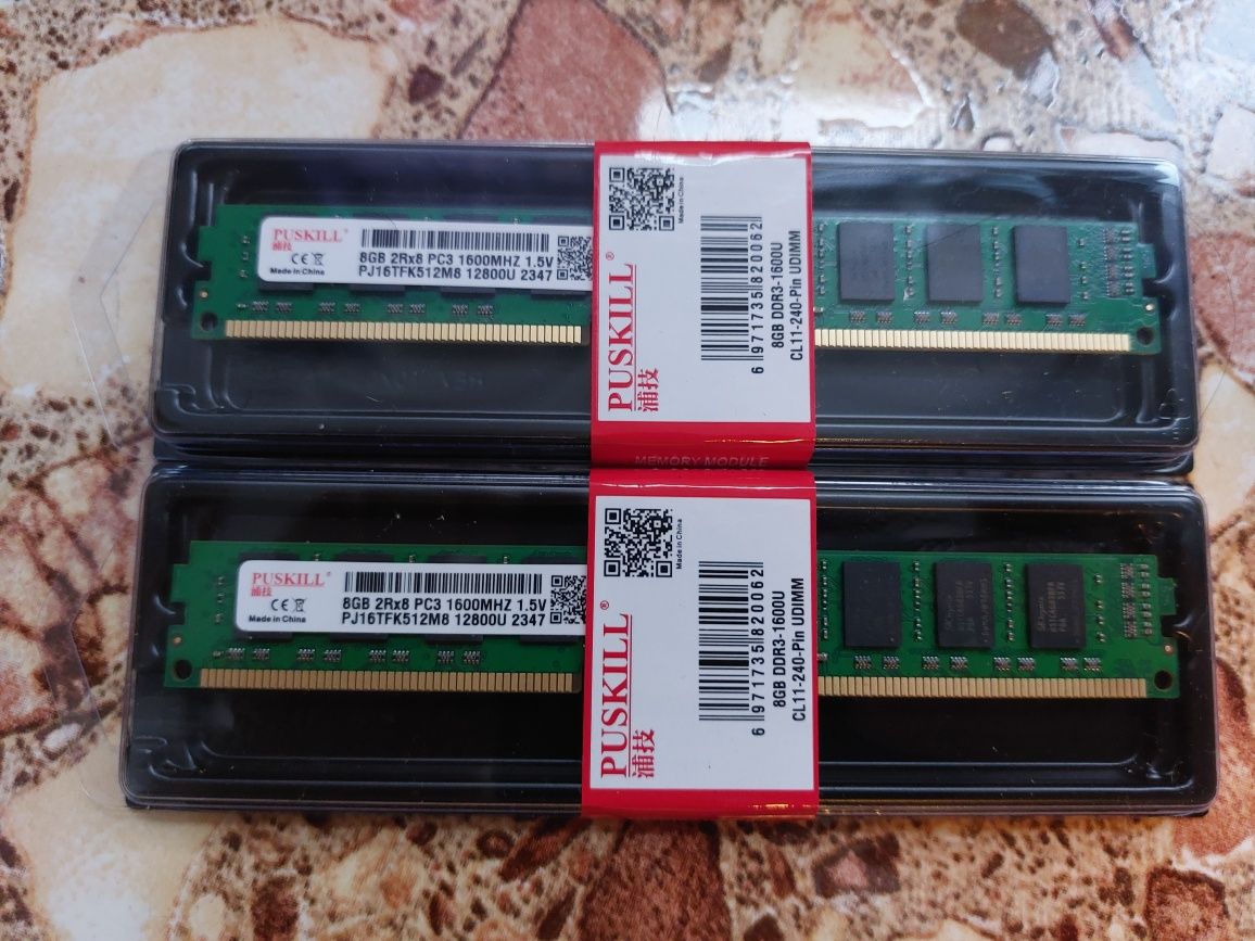 Memorii RAM NOI PC 16GB ddr3 1600mhz (2x 8gb)