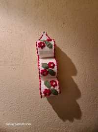 Плетена поставка за тоалетна хартия