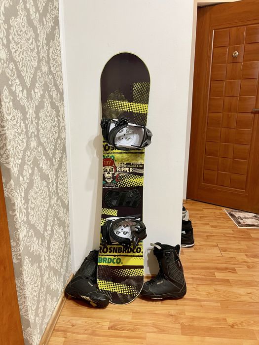 Placa snowboard 137 cm nitro cu legaturi