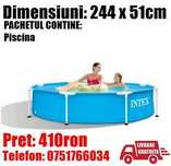 Piscina Bazin Famili Copii Cadru Metal Intex 244x51cm LivratGRATUIT TM