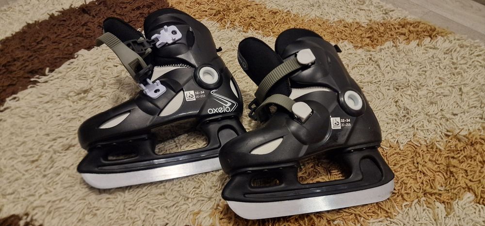 Patine gheață Play 3 Negru Decathlon NOI