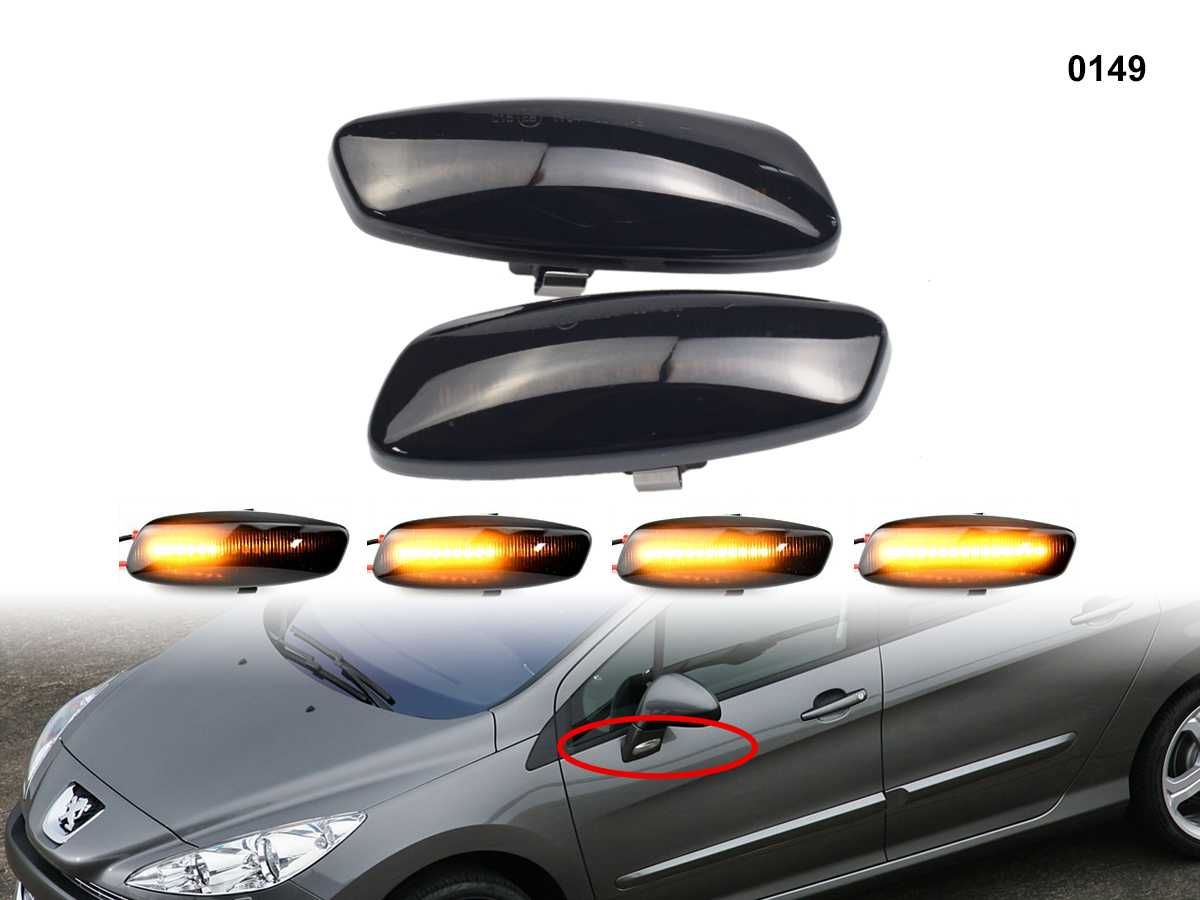 LED Lampi Semnalizatoare Dinamice Semnalizare Laterale Peugeot 207