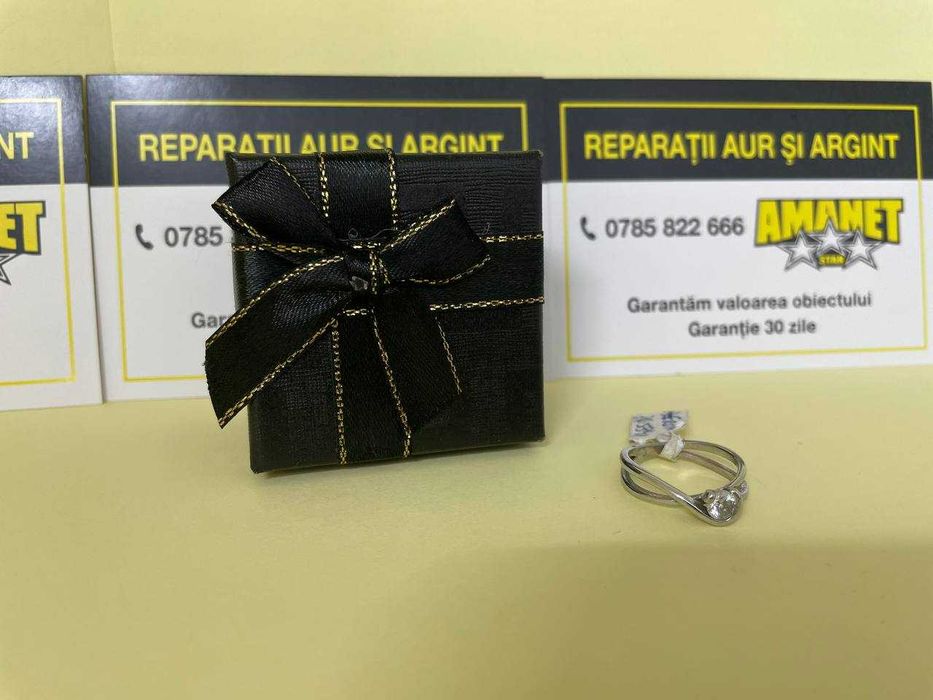 inel aur alb 14k (m1) staramanet