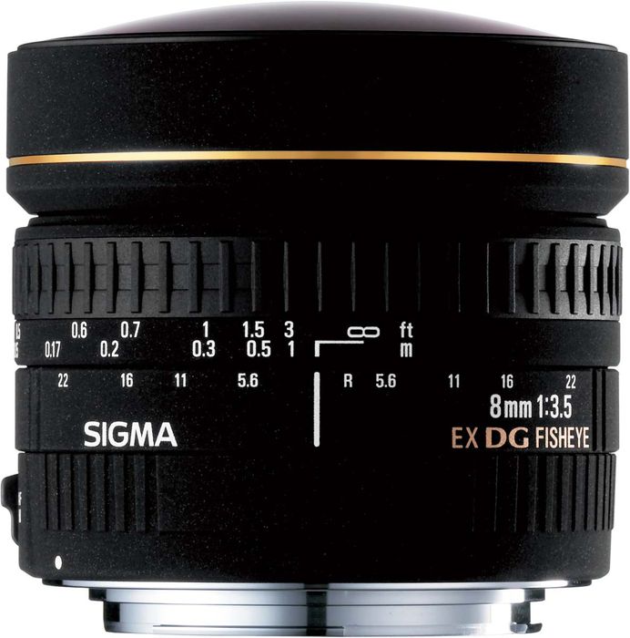 Объектив Sigma 8mm f/3.5 EX DG Circular fisheye for Canon
