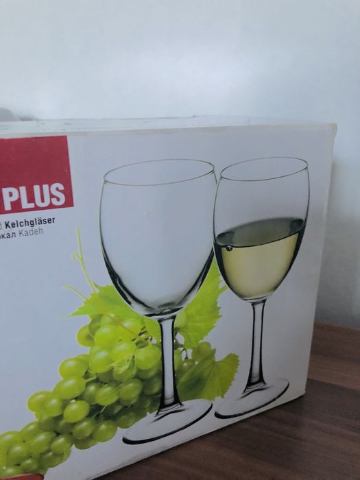 Фужеры стеклянные, по 6 штук 12