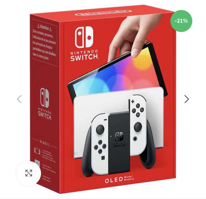 Consola nintendo switch alba + geanta consola