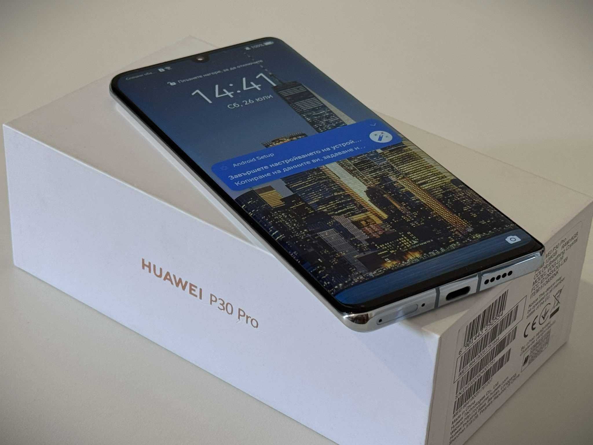 Бартер! Като НОВ! Huawei P30 Pro Breathing Crystal (Преливащ Цвят)